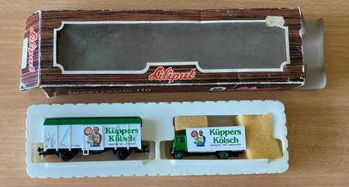 LILIPUT SPUR HO 22917 KUPPERS KOLSCH BIERWAGEN & PRALINE KUPPERS KOLSCH LKW | Condition: Used