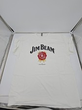 Jim Beam Whiskey XL White Logo T-Shirt, Gildan, NEW