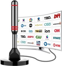 Digital TV Antenna for Smart TV Indoor  2025 HD Antenna with Strong Magnetic Base