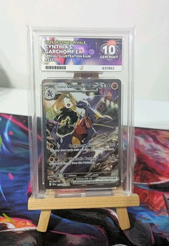 Pokemon TCG Cynthia's Garchomp ex 232/182 Destined Rivals SIR ACE 10