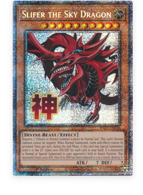 Slifer The Sky Dragon Yu-Gi-Oh! TCG Individual Trading Card Games