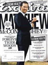 ESQUIRE MAGAZINE APRIL 2011 MATTHEW MCCONAUGHEY, TIGER WOODS