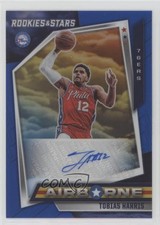 2021-22 Panini Chronicles Airborne Signatures Blue 7/25 Tobias Harris Auto 1d0h
