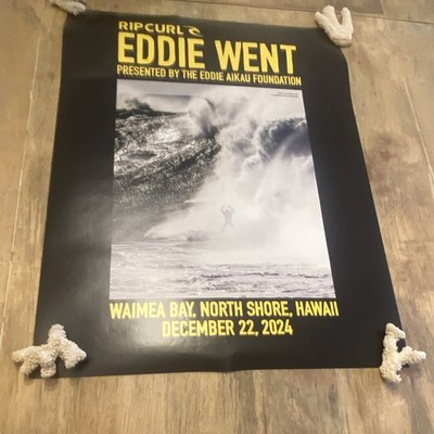 Rip Curl The Eddie Aikau Waimea Bay Invitational Hawaii 2024 Surf 2-sided Poster
