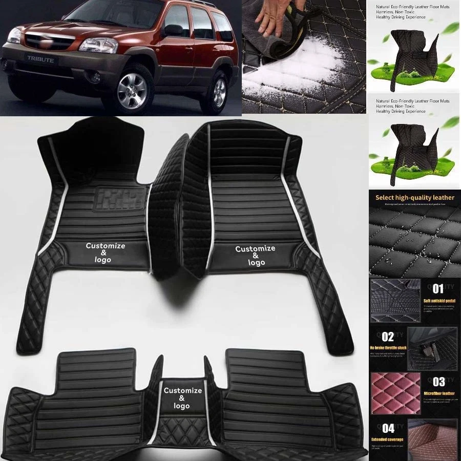 For Mazda Tribute Car Floor Mats Carpets Cargo Liners Custom All Weather Foto 2 de 4