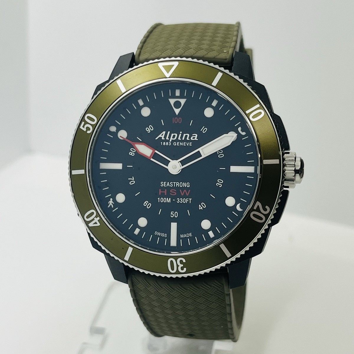 Alpina HSW PRO 330FT スマートウォッチ Alpina AlpinerX HSW Men's Sapphire Orange Swiss Made 45mm