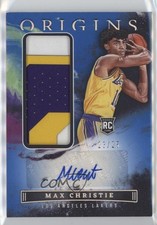 2022-23 Panini Origins Rookie Jersey Blue 23/25 Max Christie #RJA-MXC Auto 4g8