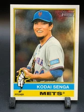 2025 Topps Heritage High Number CHROME #708 Kodai Senga, New York Mets