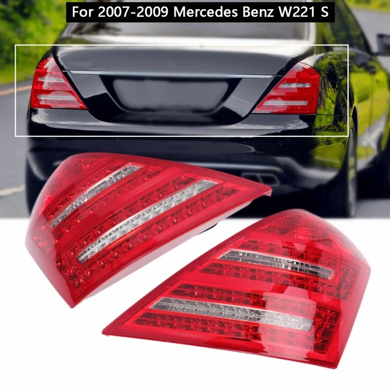 2pcs LED Tail Lights For 2007-2009 Mercedes Benz W221 S Class S550 S600 S65AMG - Image 2 of 4