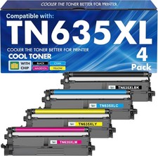 TN635XL Toner Cartridge Set 4 Pack for Brother MFC-L8930CDW 5500 Yield