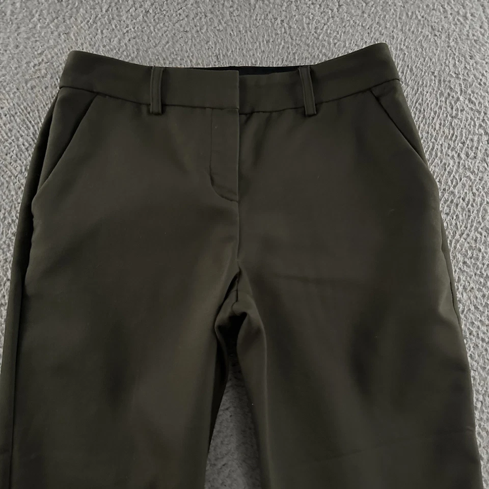 Pantalones Express Mujer Verde Talla 00 Columnista Tobillo Carrera Oficina Mezcla Poliéster Foto 2 de 4