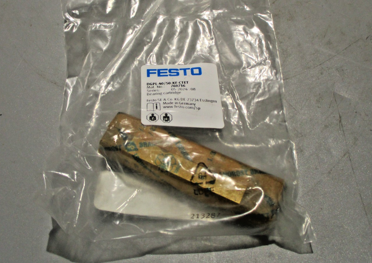 NEW FESTO DGPL-40/50-KF-CTET LINEAR BEARING SLIDE CARTRIDGE 50MM STROKE