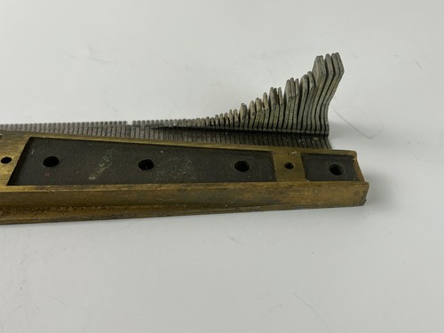 Antique Music Box Comb Disc Changer Regina Corona ? 6 1/2" 5 Hole Part - Picture 3 of 13