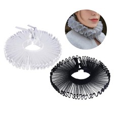 Elizabethan Clown Neck Ruffle Neckwear for Halloween Gothic Costume Accessory