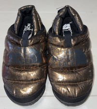 The North Face Nuptse Mule Slippers Goose Down Metallic Bronze Gold WOMEN  S 7