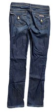 Hudson Jeans Bottoms Women's Size 27 Straight Leg Blue Denim Cotton Blend *READ*