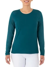 Time And Tru Women's Long Sleeve T Shirt SMALL (4-6) Corsair Blue New 