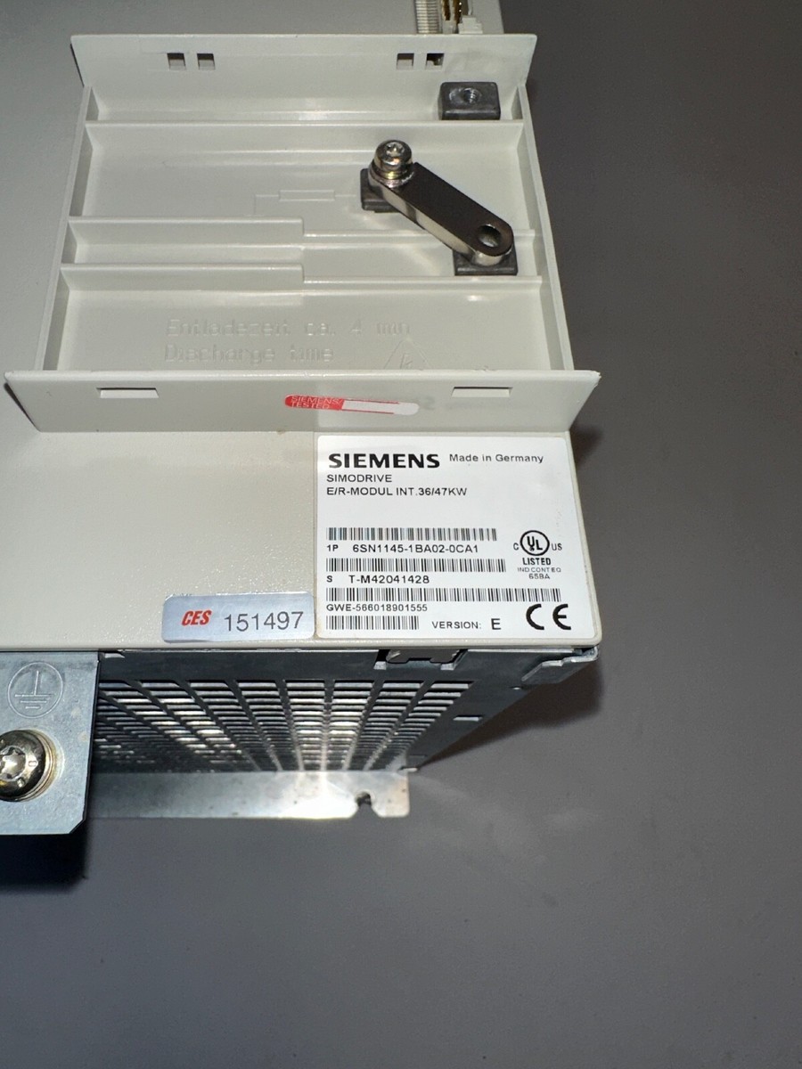 SIEMENS simodrive E/R module INT 36/47 KW 6SN1145-1BA02-0CA1
