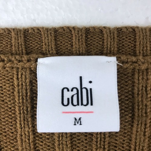 CAbi Women's Size Medium Brown Ribbed Oversized Sweater Style 3364 Luna Pullover - Picture 2 of 6