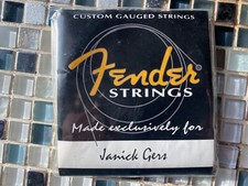 Iron Maiden Rara Confezione Corde Chitarra Fender Firma Ufficiale Janick Gers
