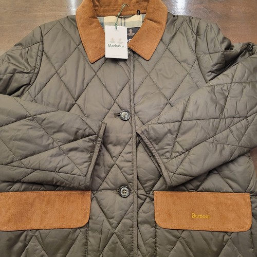 NWT Women Barbour Bragar Quilt Jacket Sage/Ancient #LQU1497SG71 Sz 12 US / 16 UK - Picture 5 of 9