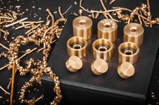 Flugelhorn Trim Kit HEAVY Valve Caps: Bottom Caps, Top Caps, Buttons KGUmusic