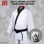 MOOTO Geum Gang Grand Master Uniform (Black-Neck) Open Uniform Instructor Dobok