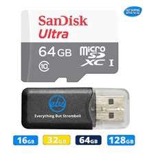 Sandisk Micro SD Card Ultra w/ Reader 16GB 32GB 64GB 128GB Memory Wholesale lot