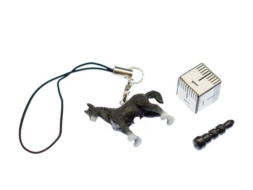 Cheval Pendentif pour Téléphone Portable Miniblings Déco Caoutchouc Noir 25mm - Photo 2 sur 4