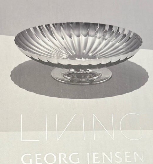Georg Jensen Bernadotte Large Dish On Stand 28 cm Stainless Steel