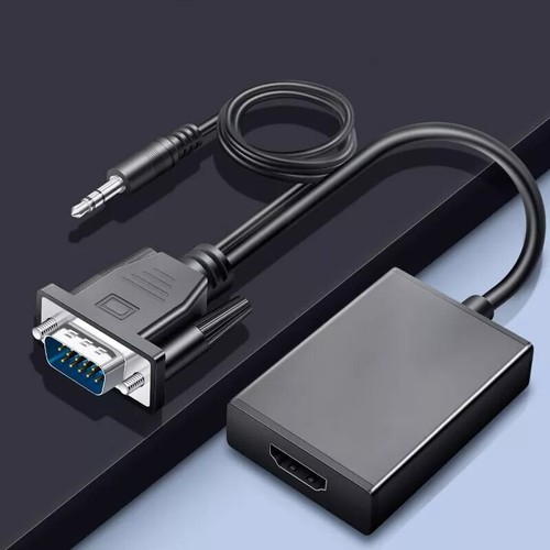 1080P VGA auf HDMI Audio-Untersützung Adapter Auflösung VGA zu HDMI PC - Bild 10 von 16