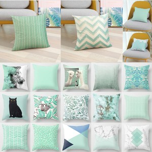 mint green pillow covers