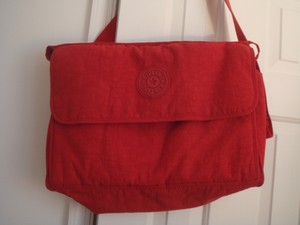 red diaper bag