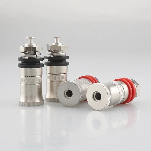 Amplificador de altavoz enchapado en rodio 4 piezas terminal de poste de unión enchufe banana - Imagen 5 de 6