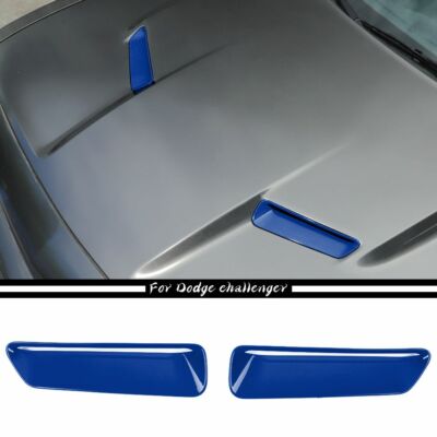 Hood Scoop Air Vent Cover Trim Accessories For Dodge Challenger 2015-2023 Blue
