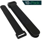 10x Klettkabelbinder mit Kunststofföse 20x150mm Klettband wiederverwendbar