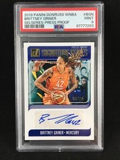 Pop 4 PSA 9 Brittney Griner 2019 Donruss WNBA Press Proof /99 Signature Auto B