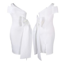 Women's Sexy One Shoulder Dress Bodycon Formal Cocktail Party Evening Dress