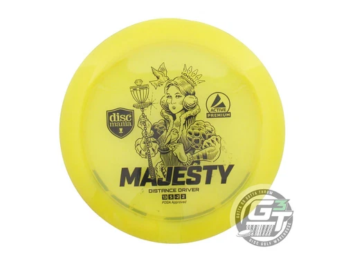 USED DiscMania Active Premium Majesty 174g Yellow Distance Driver Golf Disc