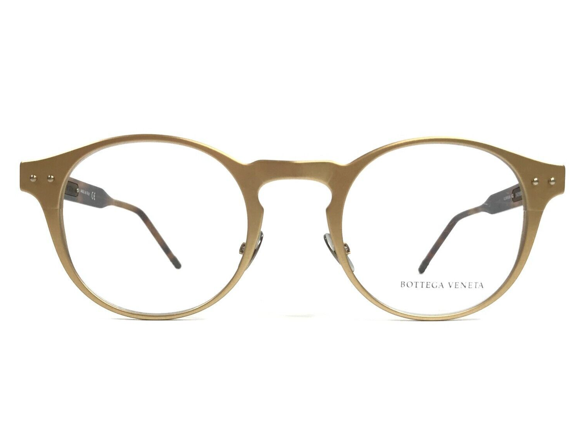 Bottega Veneta Eyeglasses Frames BV0180O 003 Matte Gold  display picture 1