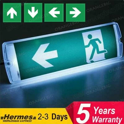 DEPHTHON LED EMERGENCY LIGHT BULKHEAD EXIT SIGN IP65 MAINTAINED OR NON MAINTAINED