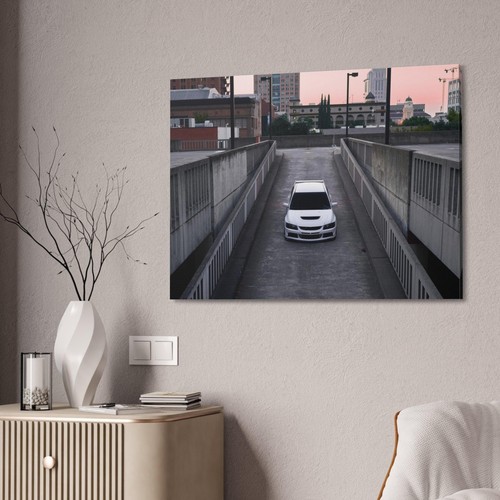 Mitsubishi Evo 8 High Resolution Museum Quality Horizontal Canvas Print #007 - Picture 2 of 10