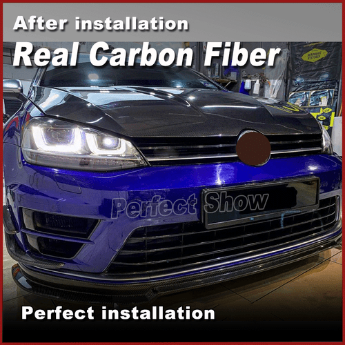 Adatto per VW Golf 7 MK7 GTI R 2014-17 carbonio cofano motore engine cofano - Foto 6 di 15