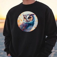 Owl Portrait Sweatshirt Cosy and Perfect for Any Occasion S to 4XL