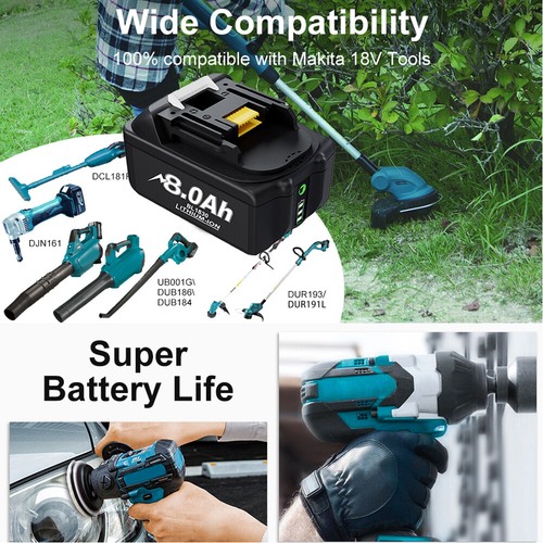 2 pack 7.0Ah For Makita 18V Li-ion Battery 9.0 BL1850 BL1860B BL1830B LXT BL1840 - Picture 3 of 11