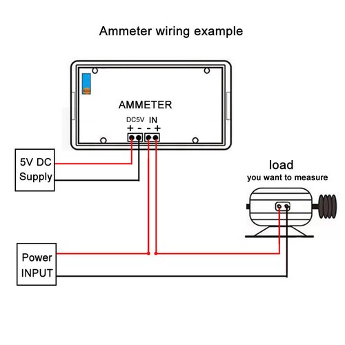 Amperometro digitale microampere LED DC 200uA rosso pannello cifre misuratore di corrente 0-200uA - Foto 8 di 9