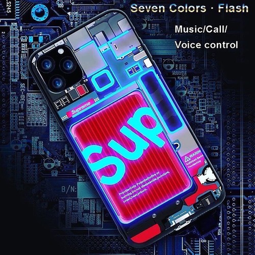 Smart LED Light-up Glass Phone Case Cover for All Apple iPhone - Shipping EEUU - Picture 12 of 16