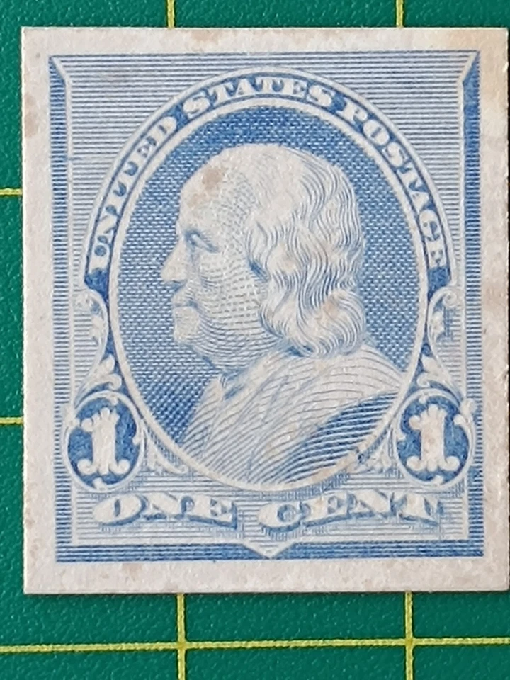 US Stamp, 1c, Trial Color PROOF on Card, VF - Image 2 of 4