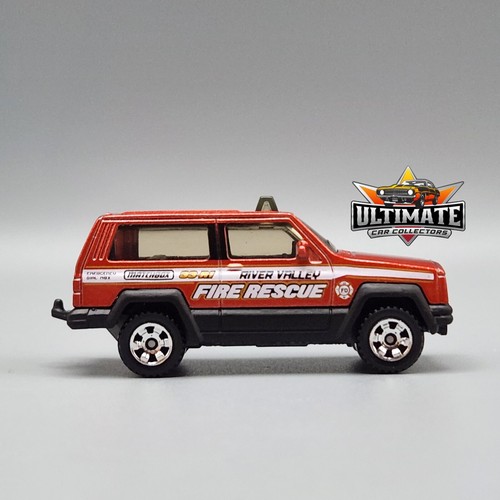 1984-2001 Jeep Cherokee XJ Fire Rescue 1/64 Scale Diecast Model Collector Car - Picture 7 of 12