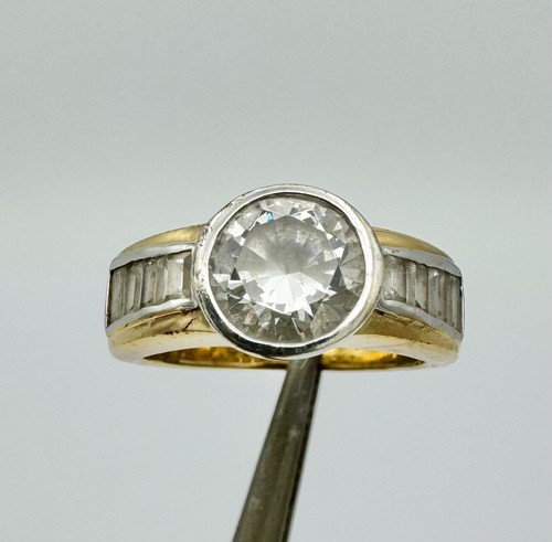 Vintage Sterling Silver Gold Capped Tova Ring Size I 1/2 4.7g dan377 - Picture 2 of 4